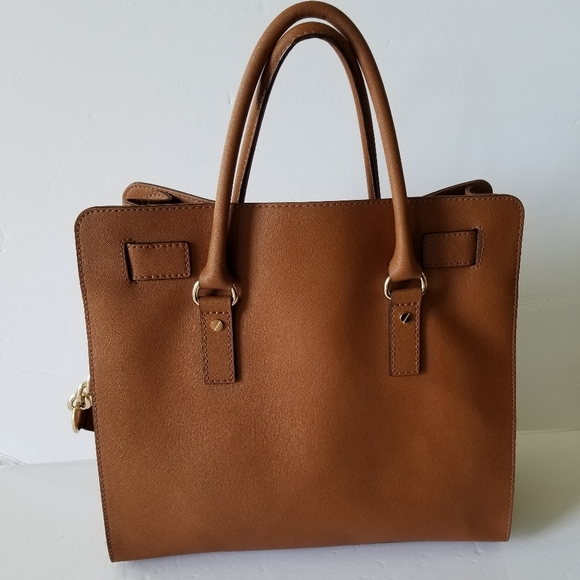 Michael Kors Large Hamilton Saffiano Tote Camel / Cognac Bag - Picture 3 of 12